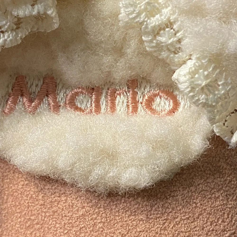 Pink Baby Booties with Bows. Size toddler 8 Marlo faux suede